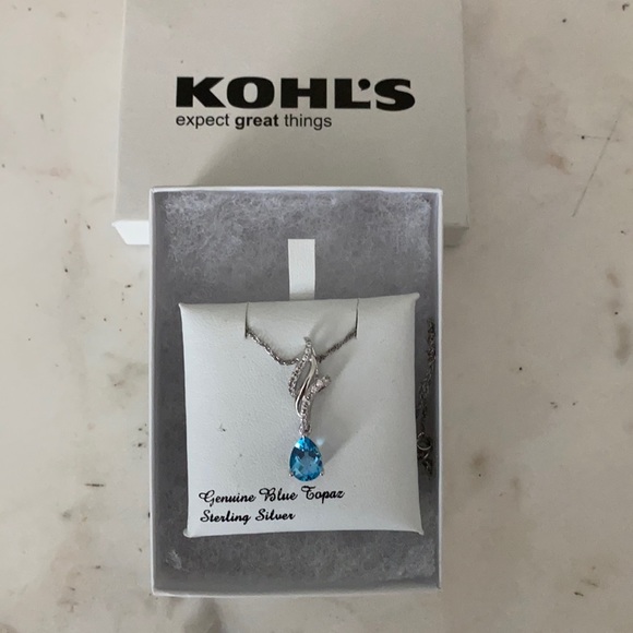 Kohl's Jewelry - Sterling Silver and Blue Topaz necklace